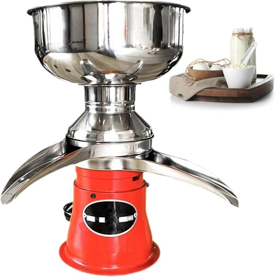 Elektrische Melkseparator Room Scheider Verse Zuivel Maken Hoge Capaciteit 50L U 8.5kg 50x34x23cm Roestvrijstaal