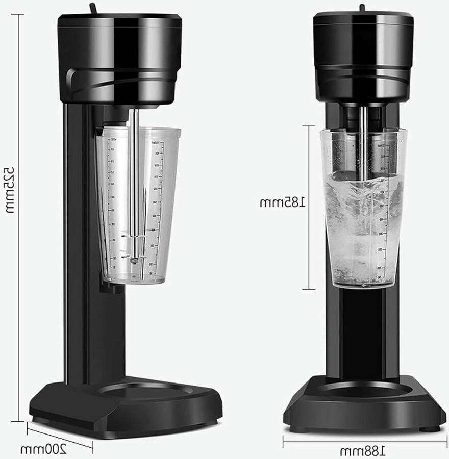 Elektrische Milkshake Machine Automatische Mixer Dranken Mixen Drie Snelheidsinstellingen 1000 ml Beker Zilver