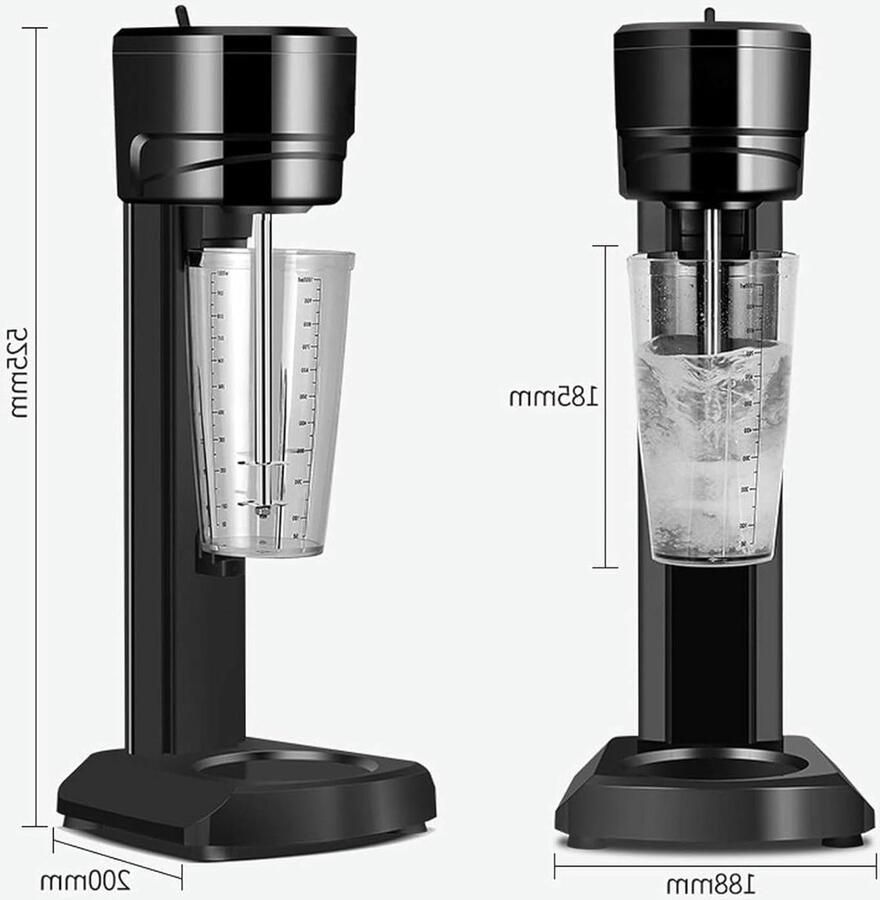 Elektrische Milkshake Machine Volautomatische Mixer Dranken Mixen Drie Snelheidsaanpassing 1000 ml beker Zilver