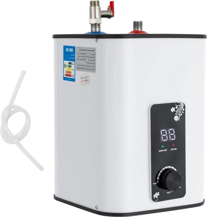 Elektrische Mini Boiler Directe Warmte Keuken Gebruik Snelle Verwarming 8 Liter Wit