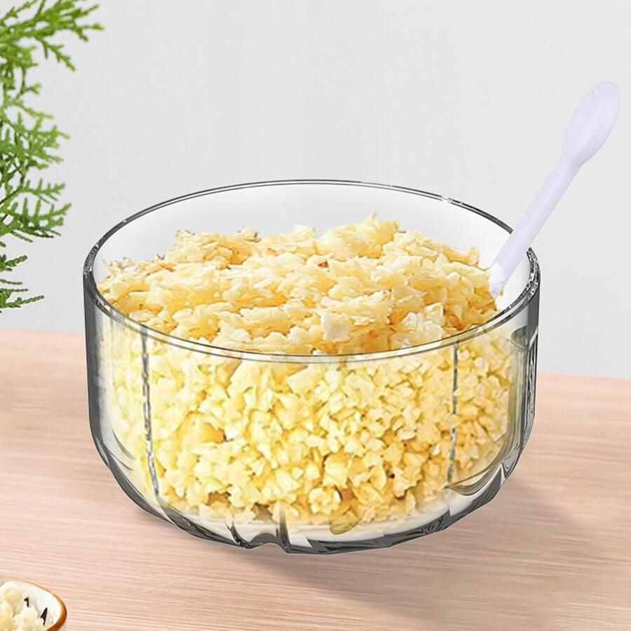 Elektrische Mini Chopper Keukenmachine Knoflookmolen Fijnmaken Ingrediënten Draadloos en Draagbaar 350 ml Wit