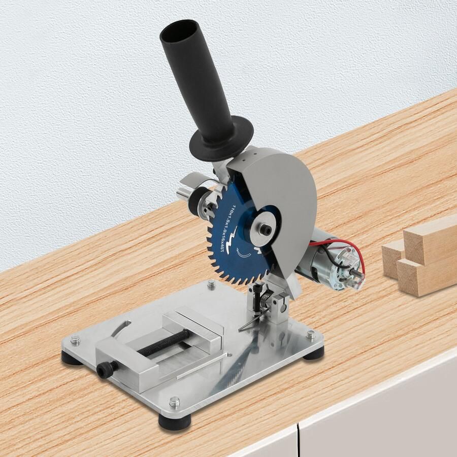 Elektrische Mini Cirkelzaag 4 Inch Zaagblad 96W Vermogen Aluminiumlegering Zwart Voor Metaal En Hout