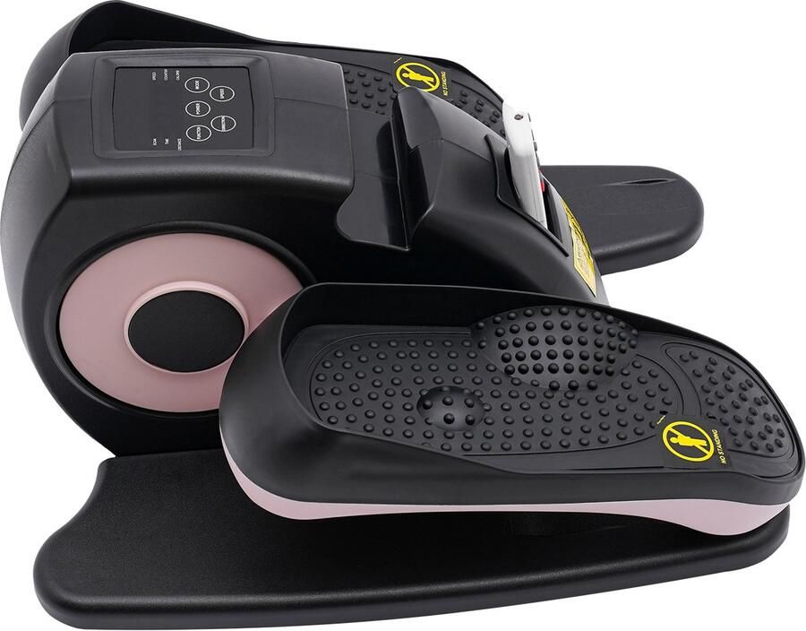 Elektrische Mini Crosstrainer Roze Onder Bureau LCD Scherm 5 Snelheden Voor Beentraining