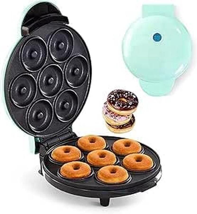 Elektrische Mini Donutmachine 7 Donutgaten Snel en Eenvoudig Bakken
