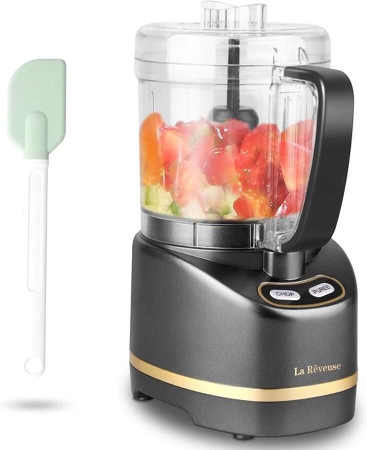 Elektrische mini-keukenmachine met 200 watt 450 ml bereidingskom voor hakken malen mixen pureren