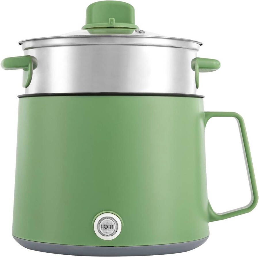 Elektrische Mini Kookpan met Stoomfunctie en Antiaanbaklaag 1 7 L Multifunctionele Pot voor Soep Pasta en Meer