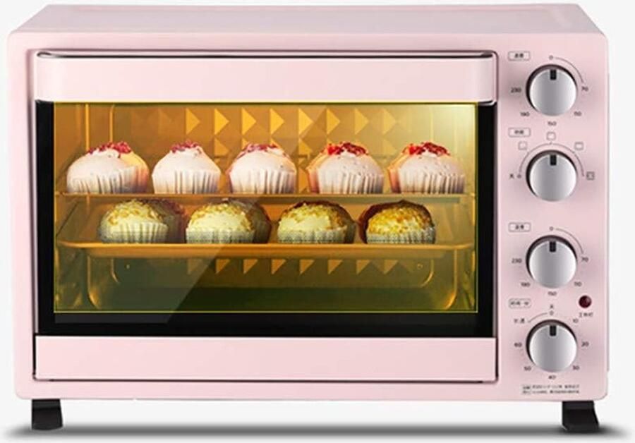 Elektrische Mini Oven Kleine Bakoven Huishoudelijk Gebruik 35L Grote Capaciteit 4-laags Ontwerp