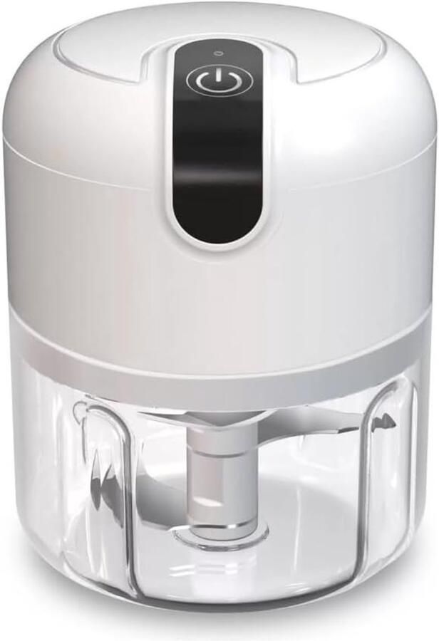 Elektrische mini-voedselhakker oplaadbare draagbare keukenmachine met roestvrijstalen messen snoerloze vleesmolen geschikt voor het verwerken van vlees uien groenten en andere voedingsmiddelen