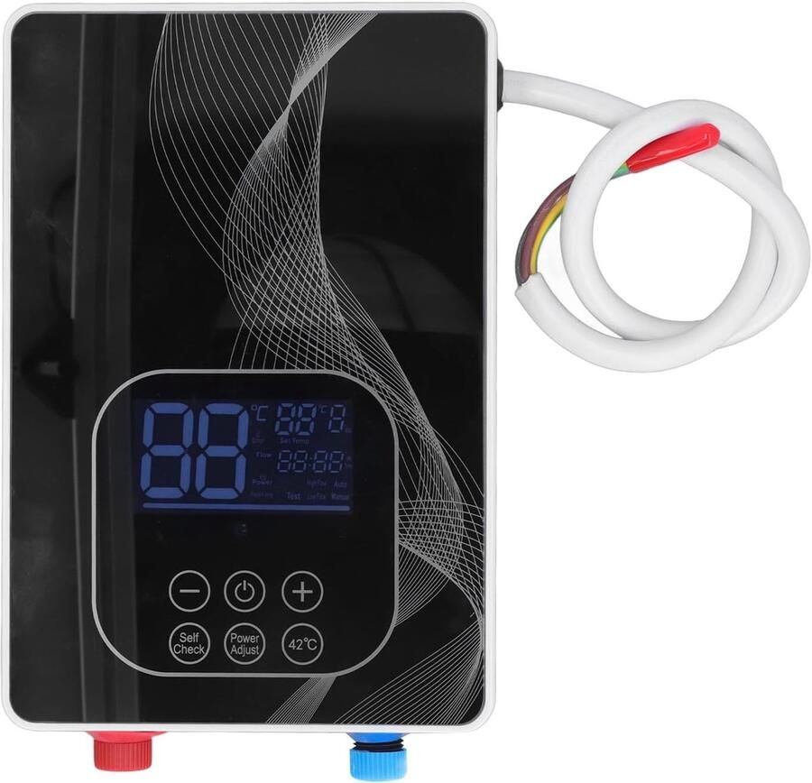 Elektrische Mini Waterverwarmer Snelle Boiler Direct Warm Water Zelfmodulerende Verwarming 6 kW Wit