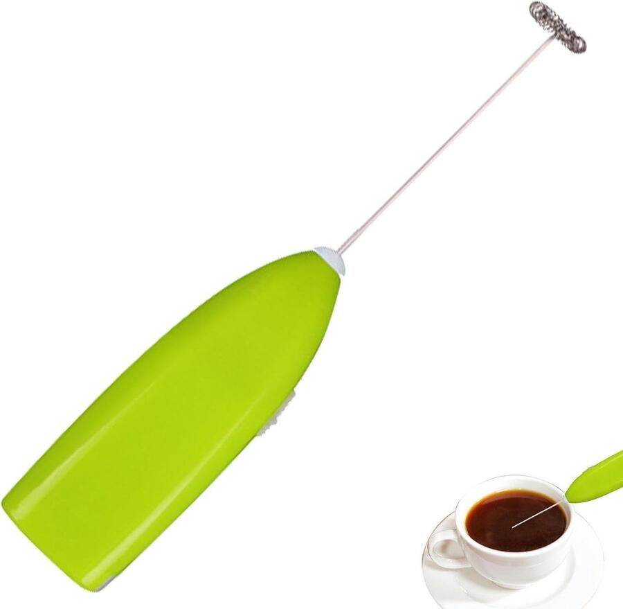 Elektrische Mixer Hand Garde Dranken Schuimend Maken Energiebesparend Kloppen 198 x 35 cm Groen
