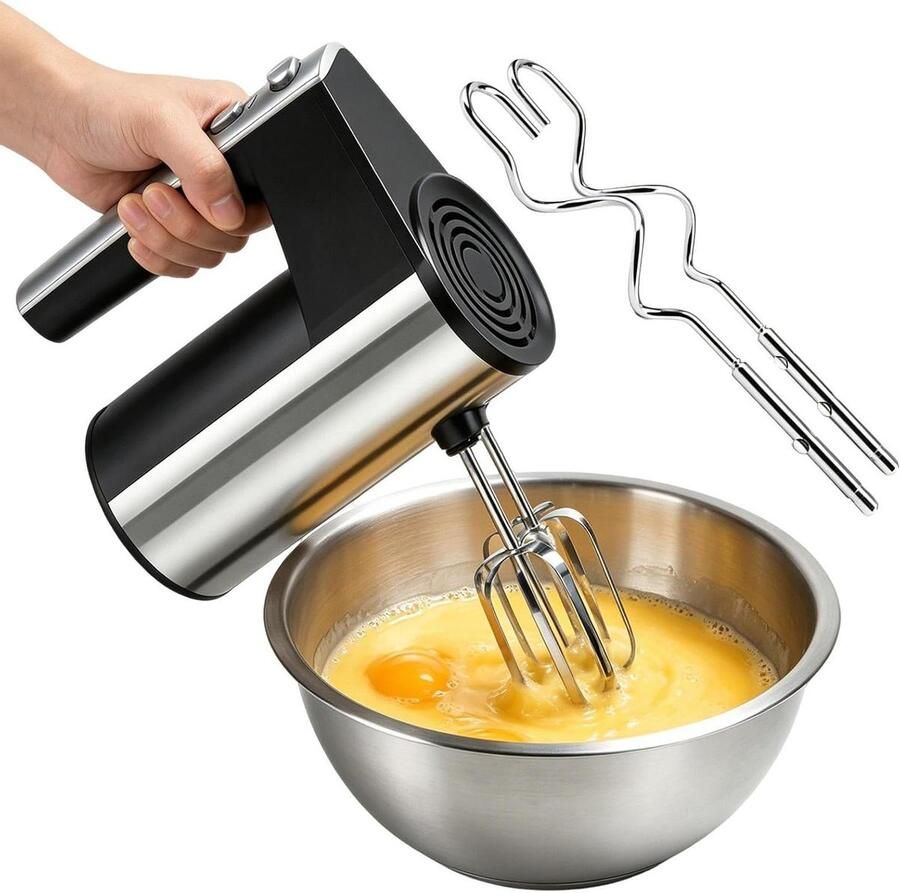 Elektrische Mixer Hand Mixer Beslag Maken Antislip Handgreep 95 x 175 x 95 cm Wit