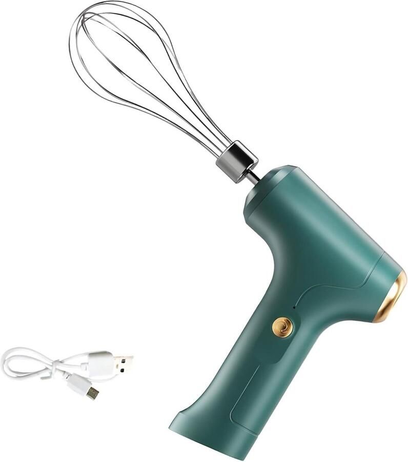 Elektrische Mixer Handklopper Keuken Thuis Bakken Draadloze Bediening 15 x 10 cm Groen