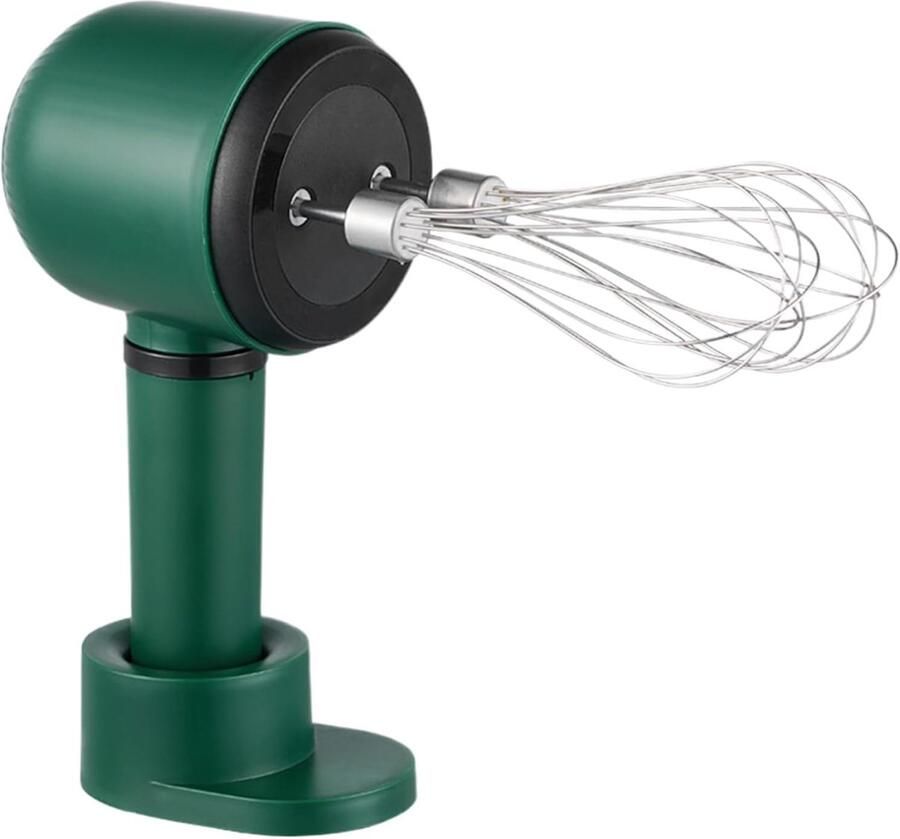 Elektrische mixer Handmixer draadloos Bakken en koken Drie snelheden 9.5x10x9.5 cm Wit