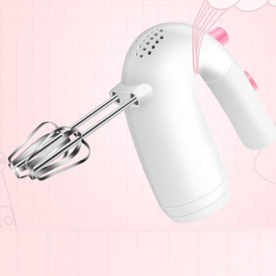 Elektrische Mixer Handmixer Keuken Bakken en Koken 5 Snelheden Instelbaar 120 Watt Wit
