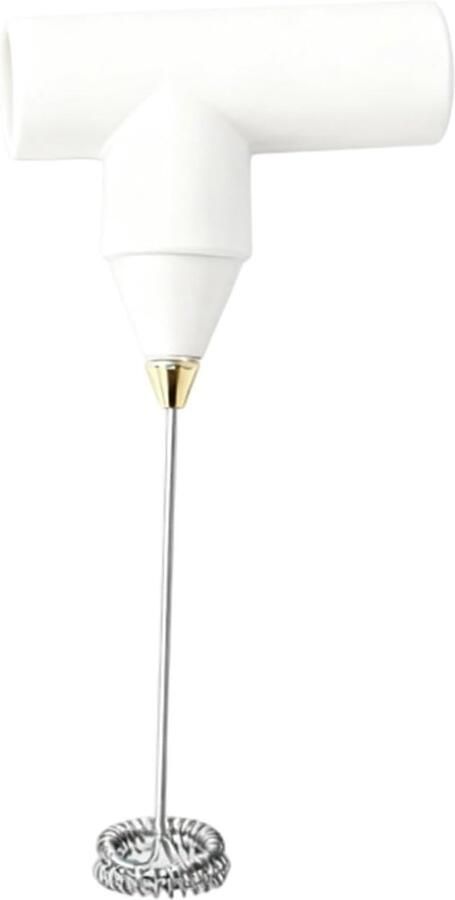 Handmixer Draadloos Keukenmixer Opschuimer Bakken en Froppen Krachtige Motor 23 x 6 cm Wit