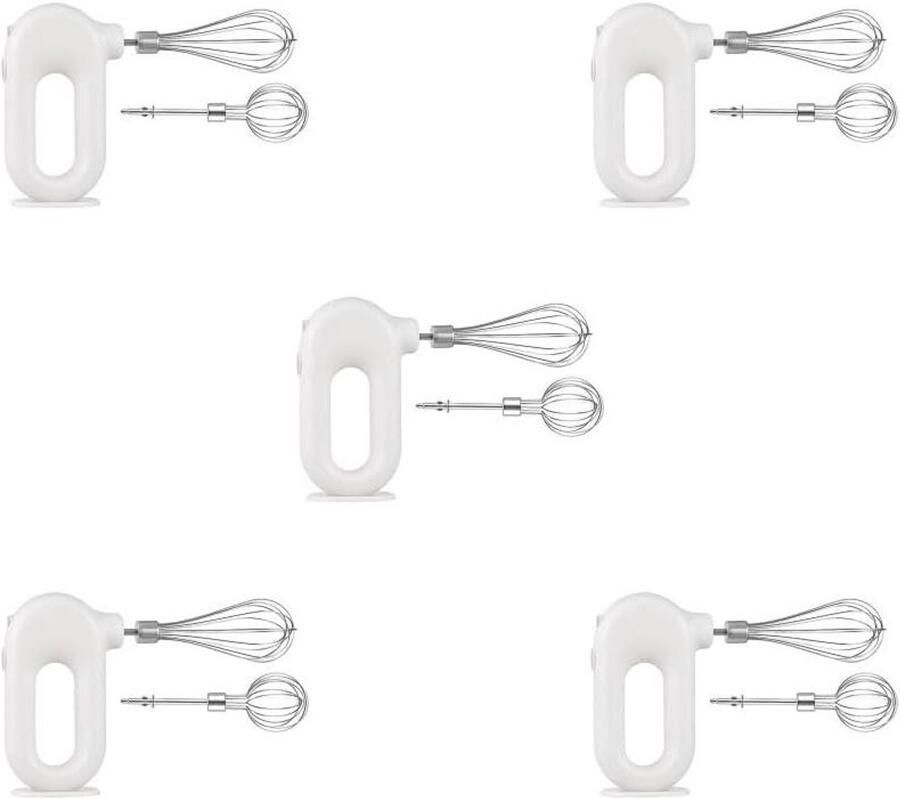 Elektrische Mixer Keuken Garde Beslag Maken 4 Snelheden Instelbaar 5 Stuks Wit