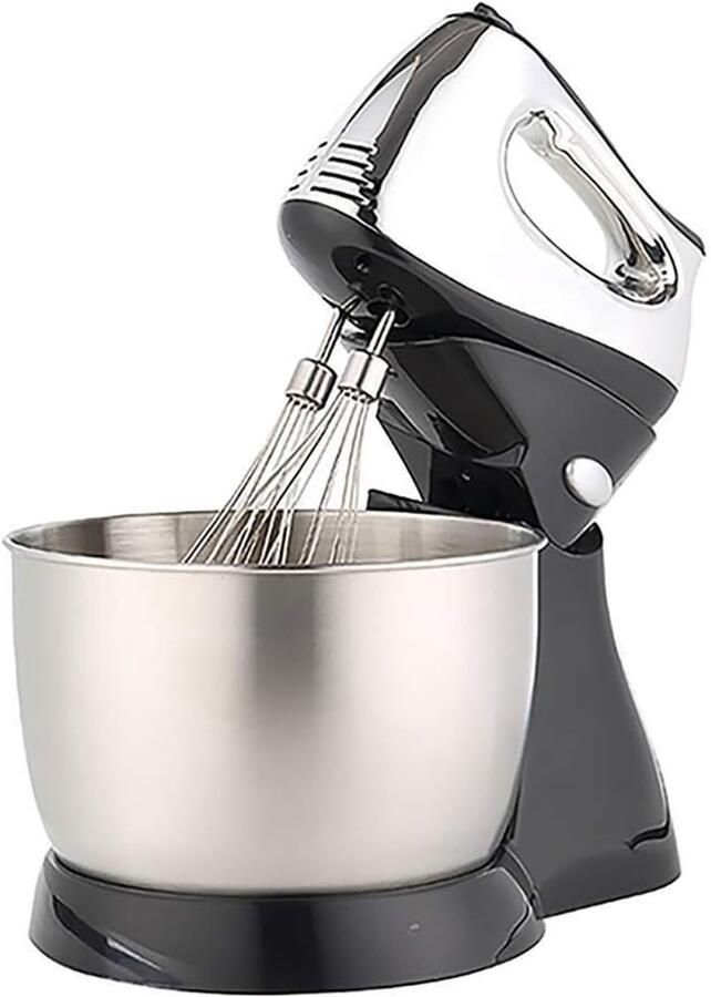 Elektrische Mixer Keukenmachine Bakken en Koken Kantelbare Kop 3 Liter Kom Zilver
