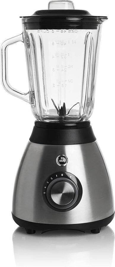 Elektrische Mixer Keukenmixer Smoothies Maken 6 Roestvrijstalen Messen 1.5 Liter Wit
