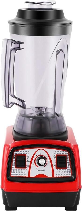 Elektrische mixer Krachtige blender Smoothies maken Grote inhoud 4 liter rood