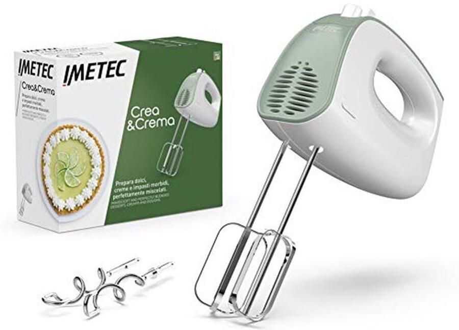 Elektrische mixer met extra lange gardes voor dessert en deeg 500 W 5 snelheden