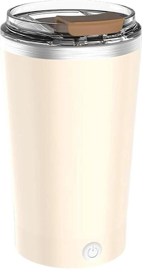 Elektrische Mok Zelfroerende beker Dranken mengen Stille werking 400 ml Beige