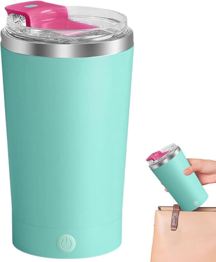 Elektrische Mok Zelfroerende Beker Koffie Maken Magnetische Roerfunctie 400ml Capaciteit Zwart