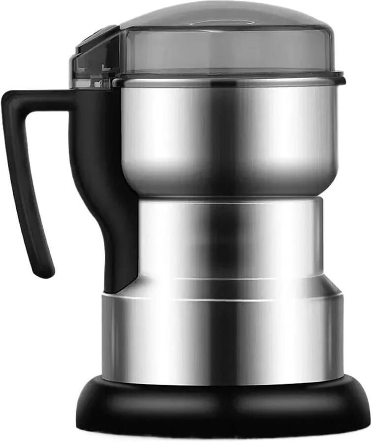 Elektrische Molen Kruidenmolen Koffiemolen Snel Malen Roestvrij Staal 400W Vermogen Zilverkleurig