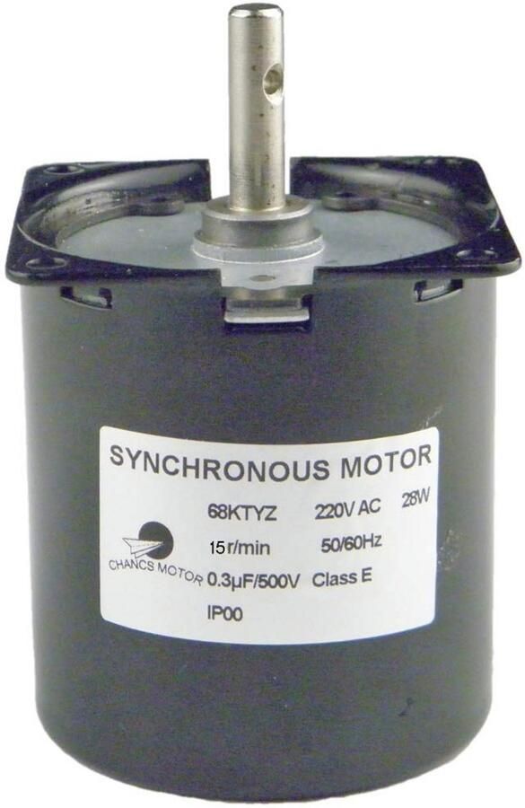 Elektrische Motor 220V Laagtoerig Hoog Koppel 15RPM met Metalen Tandwielkast voor BBQ en Draaischijf