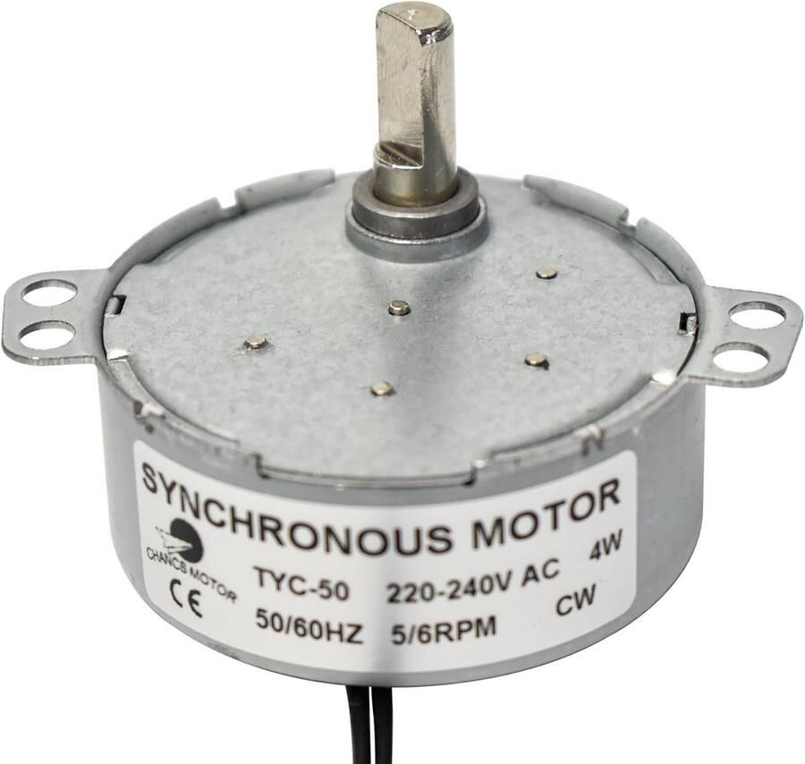 Elektrische Motor Wisselstroom Motor Apparaten Aandrijven Hoog Koppel 5-6 RPM