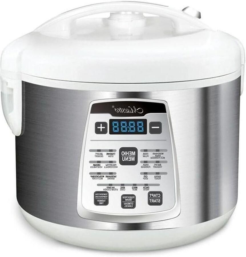 Elektrische Multicooker Keukenmachine Rijstkoker Maaltijden Bereiden 17 Programma's 5 Liter Zwart