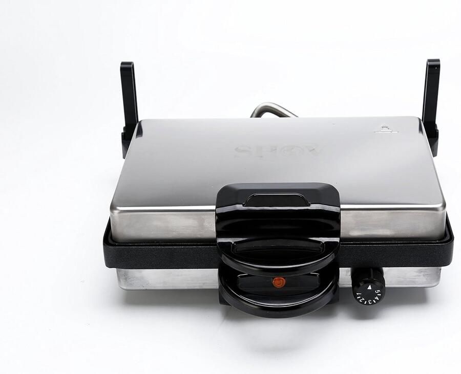 Elektrische Multigrill en Contactgrill met Regelbare Warmte voor Grillen en Toasten
