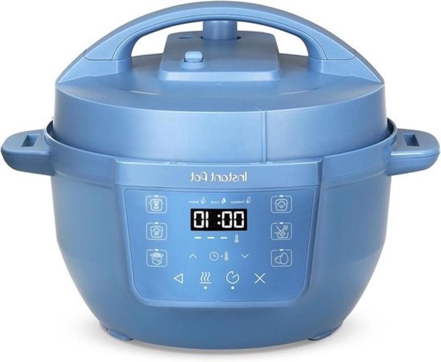Elektrische multikoker Snelkookpan en rijstkoker Maaltijden bereiden 7-in-1-functionaliteit 38 Liter Blauw