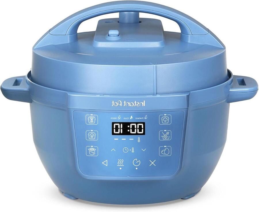 Elektrische Multikoker Snelkookpan Rijstkoker Snel Maaltijden Koken 7-in-1 Functionaliteit 38 Liter Blauw