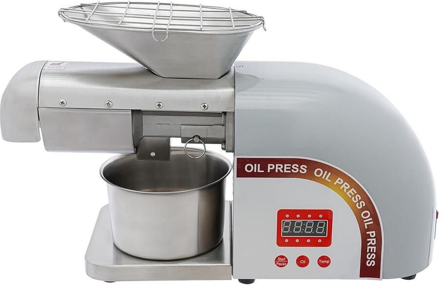 Elektrische Oliepers Machine RVS Hoge Opbrengst voor Noten en Zaden