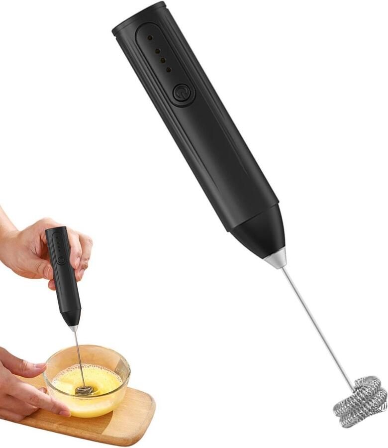 Melkopschuimer Garde Koffie Garde Koffie Maken Drie Snelheden 22 cm Zwart
