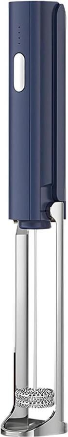 Elektrische Opschuimer Handheld Garde Koffie Maken Snelle Schuimie 30 Seconden Donkerblauw
