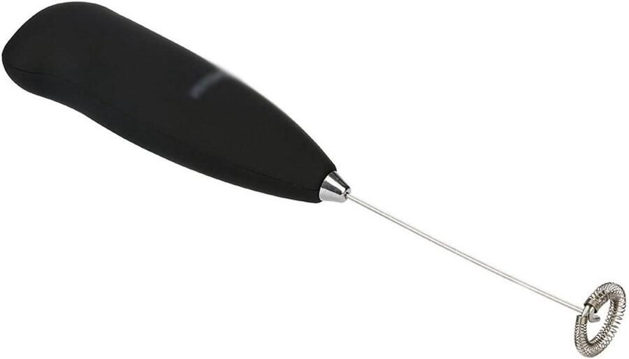 Elektrische Opschuimer Handmixer Melk Drankjes Bereiden Comfortabele Handgreep 21 cm Zilver