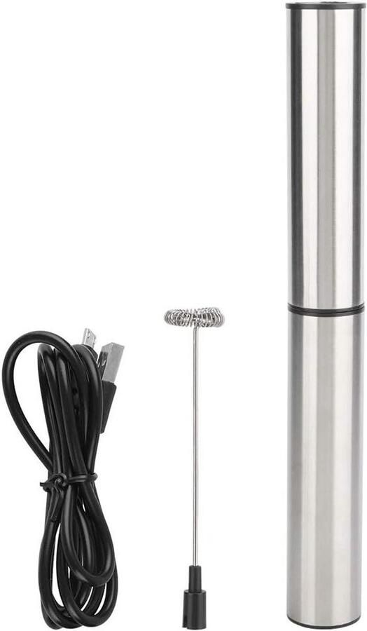 Elektrische Opschuimer Melkopschuimer Garde Drankjes Bereiden Dubbele Veerkop 25.7 cm Zwart