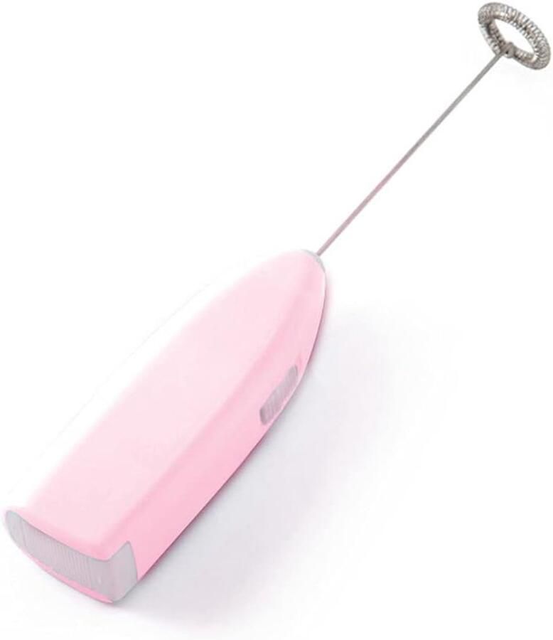 Elektrische Opschuimer Melkopschuimer Koffie Maken Draagbaar Ontwerp 20.3 cm Roze