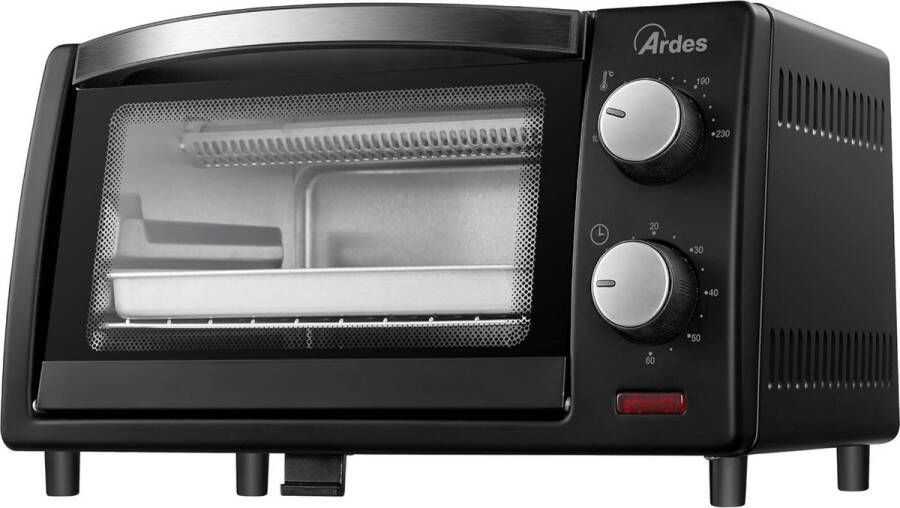 Vrijstaande Elektrische Oven 10L Hete Lucht Airfryer met Binnenverlichting Instelbare Thermostaat Automatische Uitschakeling Incl. Accessoires - Foto 2