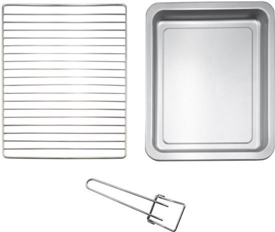 Elektrische Oven 48 Liter Zwart 230 Watt Compact Met Grillrooster En Bakplaat