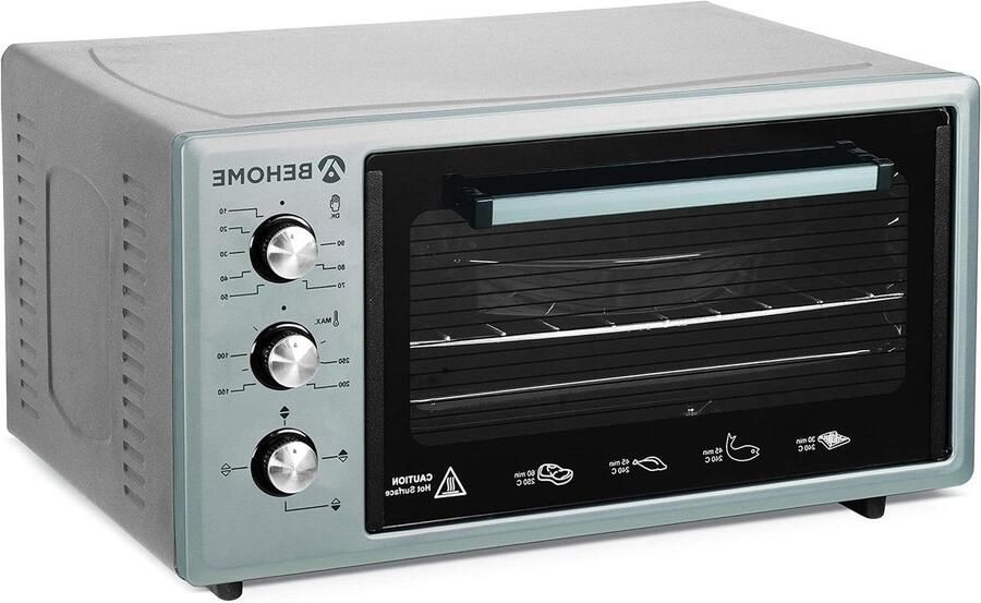 Elektrische oven Aanrecht oven Thuis koken Zelfreinigend 48 liter Zilver