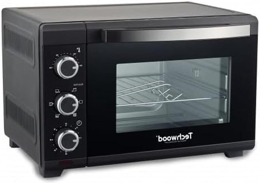 Elektrische Oven Compacte Keukenoven Culinaire Bereidingen Draai-spies Functie 26 Liter Capaciteit Zwart