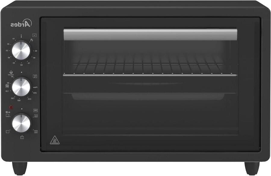 Elektrische Oven Compacte Keukenoven Veelzijdig Koken 5 Kookfuncties 37 Liter Zwart