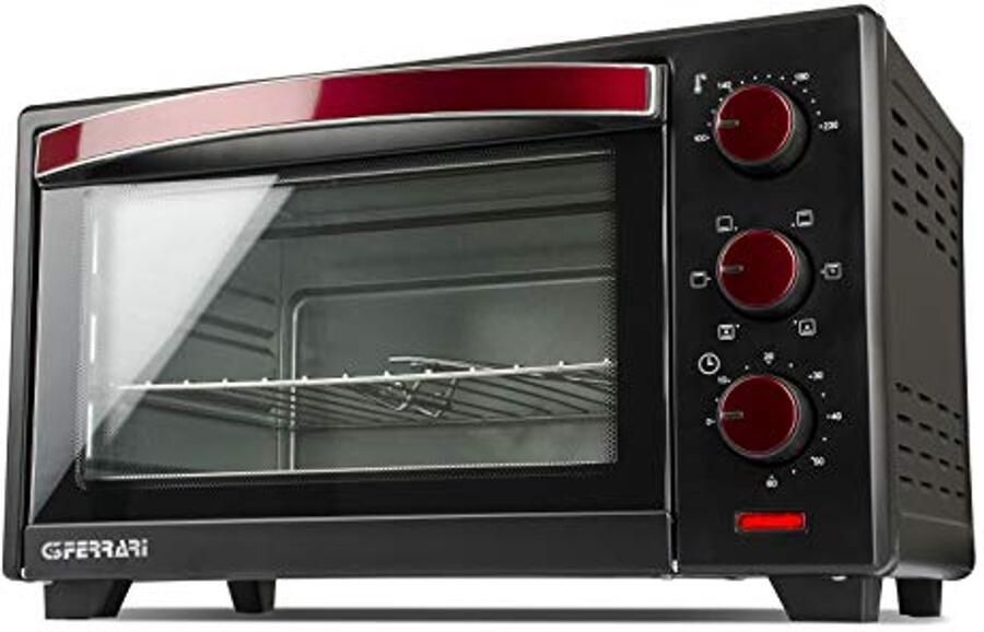 Elektrische Oven Convectieoven Mini Snel Koken Dubbel Glas 20 Liter Zwart