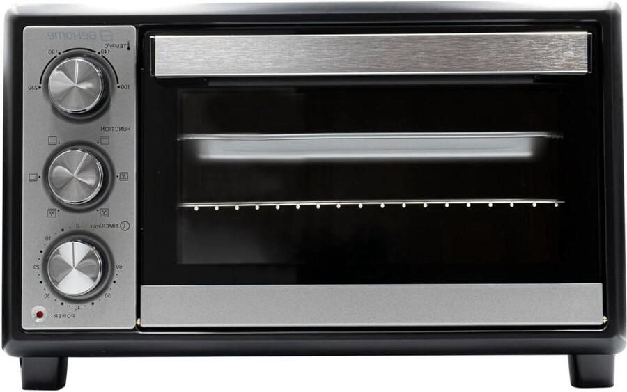 Elektrische Oven Keukenoven Tafelmodel Gelijkmatig Koken Zelfreinigende Coating 38 Liter Zwart