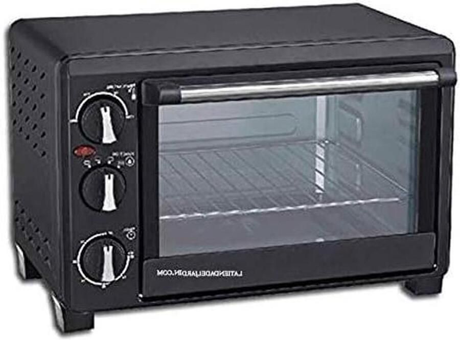 Elektrische oven Kleine keukenoven Snel bakken Instelbare temperatuur 18 liter Zwart
