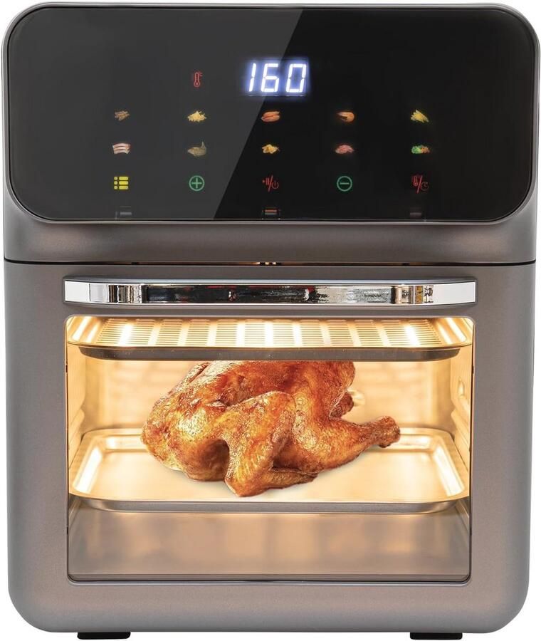 Elektrische oven met touchscreen en timer 1350W 13L voor bakken en koken