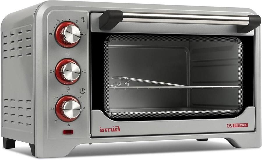 Elektrische Oven Mini Oven Aanrecht Snel Garen Roestvrijstalen Grill 20 Liter Zilver