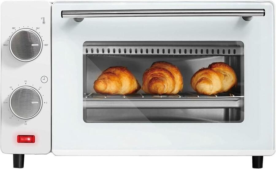 Elektrische Oven Mini Oven Koken Bakken Grillen Grote Capaciteit 12 Liter Zwart
